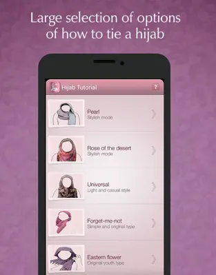 Hijab tutorial android App screenshot 2